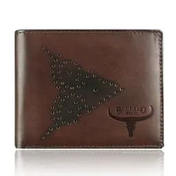 Мужской кожаный кошелек коричневый без застежки Always Wild N7-02-GG