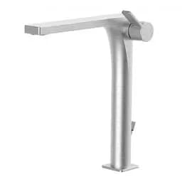 Змішувач для раковини високий Paffoni Rock з донним клапаном steel RO085ST, Нержавіюча сталь