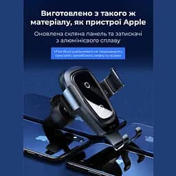 Автотримач для телефона з БЗП Baseus Metal Holder Air Outlet Tarnish (WXYL-B0A) - мініатюра 6