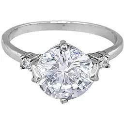 Серебряное кольцо РЕГЕЛЬ с фианитами. 1240/1Р-CZ 17