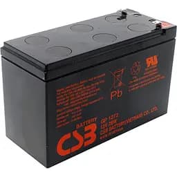 Акумулятор CSB AGM 12V (12V/7.2Ah/86.4Wh) (GPL1272) [112280]