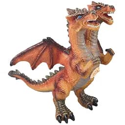 Фигурка Dino Toys Дракон с двумя головами со звуком коричневый 518A (Q9899-518A)