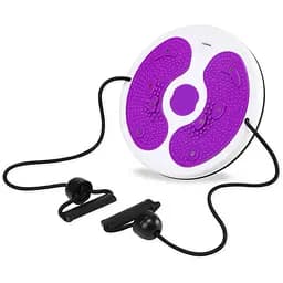 Диск для талии Cornix Twisting Waist Disc с эспандерами White/Violet XR-0449