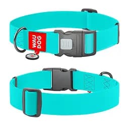 Ошейник для собак водостойкий Waudog Waterproof с QR-паспортом светонакопительный пластиковый фастекс XXL Ш 40 мм Дов.