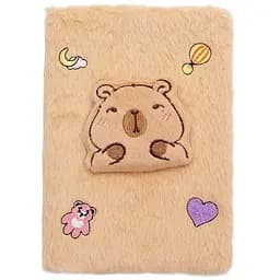 Блокнот плюшевий ZiBi Kids Line Capybara А5 80 аркушів у клітинку, дизайн в асортименті (ZB.700015) - мініатюра 7