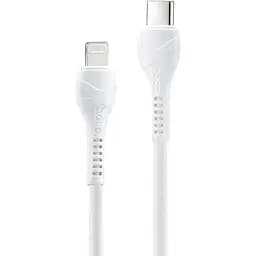 Кабель Hoco X37 Cool power PD charging data cable iP Білий