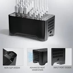 Зарядна станція ILEPO багатопортова на 15 USB портів + 15 Type-C 150 Вт / мережевий мультизарядний пристрій (19018) - мініатюра 5
