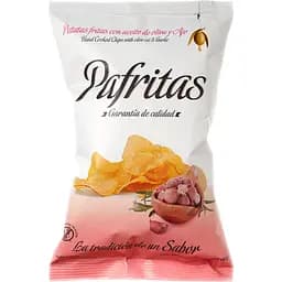 Чипсы картофельные Pafritas с чесноком 40 г (T1588)