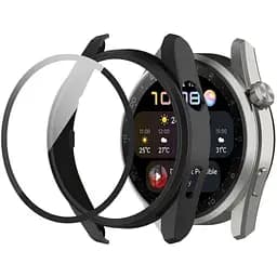 Чохол-накладка DK Пластик Soft-Touch Glass Full Cover для Huawei Watch 3 Pro (black) - мініатюра 3