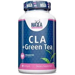Конъюгированная линолевая кислота с зеленым чаем Haya Labs CLA + Green Tea 60 гель капсул