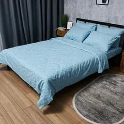 Комплект постільної білизни Moon&Star Бязь Gold Люкс Arctic Glow Полуторний Євро 160х220 наволочки 2х70х70