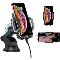 Автомобільне кріплення Choetech з 15W Fast Wireless Charger 4.7-7.2" на панель - мініатюра 2