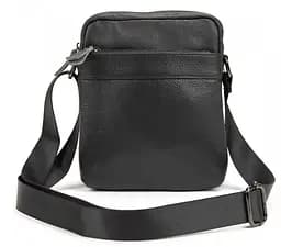 Чоловічий шкіряний месенджер Tiding Bag Чорний - мініатюра 4