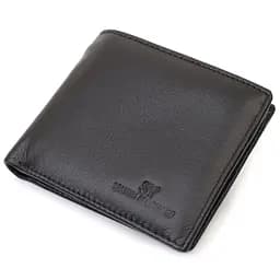 Чоловіче портмоне з натуральної шкіри ST Leather 22734 чорне