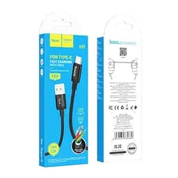 Кабель Hoco X89 Wind charging data cable for Type-C 3A 2 м черный