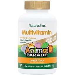 Витамины и минералы Natures Plus Animal Parade Gold 120 жевательных таблеток Апельсин