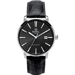 Мужские водонепроницаемые наручные часы Royal London 41405-01 кварцевые с кожаным ремешком