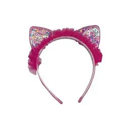 Обруч на голову Ушки-сыпучие блестки (В ассортименте)