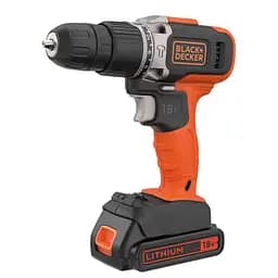 Дриль-шурупокрут акумуляторний Black+Decker BCD003C1 18В ударний щітковий (BCD003C1)