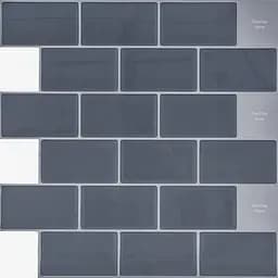 Самоклеюча поліуретанова плитка Wall Sticker сіра цегла 305х305х1 мм SW-00001153