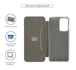 Чехол-книжка для Samsung Galaxy A33 5G (A336), G-Case, синий, кожаный чехол-книжка из экокожи (PU) и TPU, с магнитом, с подставкой и вместительным кардхолдером, противоударный, защита всего корпуса, ArmorStandart (ARM60892) - мініатюра 3