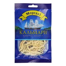 Кальмари Морські сушені солоні 15 г