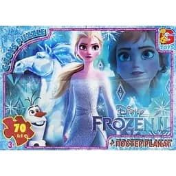 Дитячий пазл G-Toys Frouzen Крижане Серце постер 70 елементів (FR028)