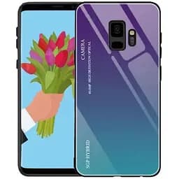Чохол бампер Primo Gradient Glass для Samsung Galaxy S9 (SMG960) Purple