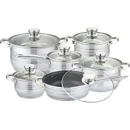 Набір каструль з кришками та сковородою Z.P.T.R International 12 предметів