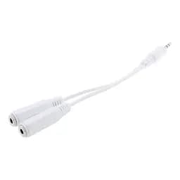 Перехідник адаптер Cablexpert CCA-415W Mini-Jack 3.5 тато 2 x Mini-Jack 3.5 мама - мініатюра 3