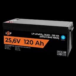 Акумулятор LP LiFePO4 25,6V - 120 Ah (3072Wh) (Smart BMS 100А) з BT пластик для ДБЖ - мініатюра 3