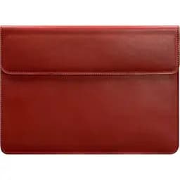 Кожаный чехол-конверт BlankNote на магнитах для MacBook 15 дюймов Красный