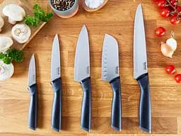 Набір ножів Essential, 3шт, нержавіюча сталь, пластик, чорний Tefal kuh0014557 - мініатюра 3