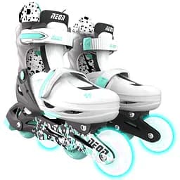 Роликовые коньки Neon Combo размер 30-33 серые с белым (NT30E4)