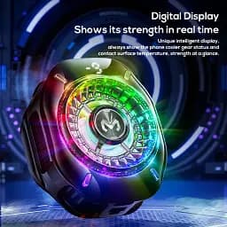 Магнітний кулер активне охолодження для телефону / планшета Memo CX10 RGB Pro Black (18552) - мініатюра 4