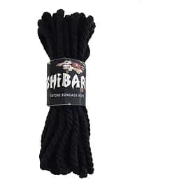 Бавовняна мотузка для Шибарі Feral Feelings Shibari Rope, 8 м чорна