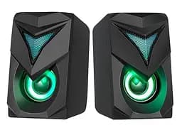 Колонки для комп'ютера Xtrike Me SK-405 акустика колонки для ПК з підсвіткою комп'ютерні динаміки 2 шт. Чорний