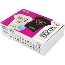 Набір фарб для розпису тканин HEART 24×20 мл Rosa Talent