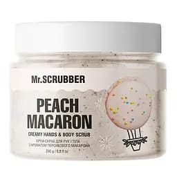 Крем-скраб для рук і тіла Mr. Scrubber Peach Macaron з ароматом персикового макарона 250 г
