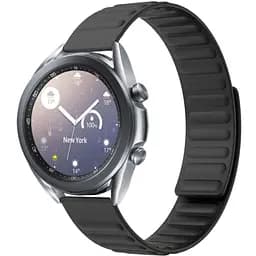 Силіконовий магнітний ремінець Primolux Magnet для годинника Samsung Galaxy Watch 3 41 мм SM-R850 Black