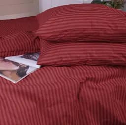 Наволочка MirSon Ranforce Elite Stripe Red 50х50 см (2200010365276)