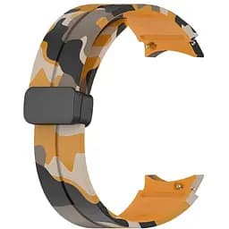 Ремінець для Samsung Galaxy Watch 4 40mm - жовто-чорний ширина кріплення 20мм силікон Watchbands Cls-color (W30-6WB39441171) - мініатюра 2