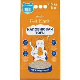 Наповнювач ModeS Tofu PetSanit гіпоалергенний 2.6 кг