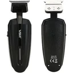 Акумуляторна машинка для стрижки волосся 600 мАh зі змінними насадками 4 шт 5Вт VGR V-952 чорна