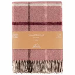 Плед Ardesto Leonardo Alpina 140x200 см 100% вовна рожевий (ART0701LM)