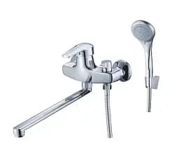 Смеситель для ванны однорычажный Solone SIT7-A182 с душевым набором Хром 30412