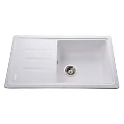 Гранитная мойка Globus Lux Lugano белый 780x435мм А0007, Белый