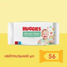 Набір вологих серветок Huggies All Over Clean 280 шт. (5 уп. x 56 шт.) - мініатюра 5