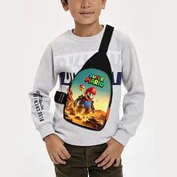 Сумка через плечо детская Супер Марио 29х17 см сумка слинг для мальчика (02175)