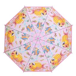 Дитяча парасолька "Рибка" Bambi MK 5791(Pink) довжина 64,5 см, тростина 60 см, діаметр 85 см